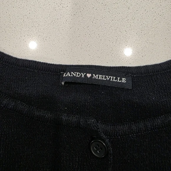 Brandy Melville Black Button-Up Cardigan - Picture 5 of 6